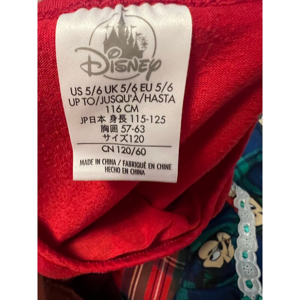 Disney Minnie Mouse Holiday Nightgown Size 5/6 Short Sleeve - Picture 4 of 5